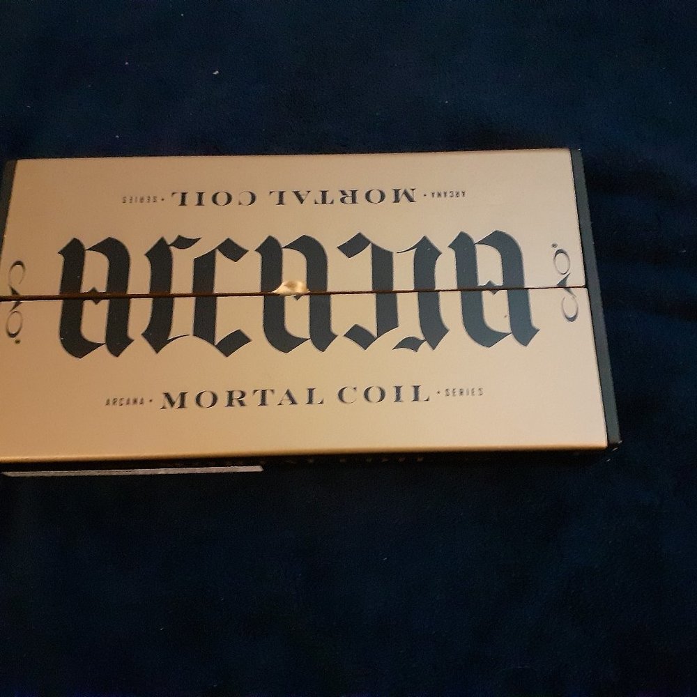 Mortal Coil gold and black empty cigar box